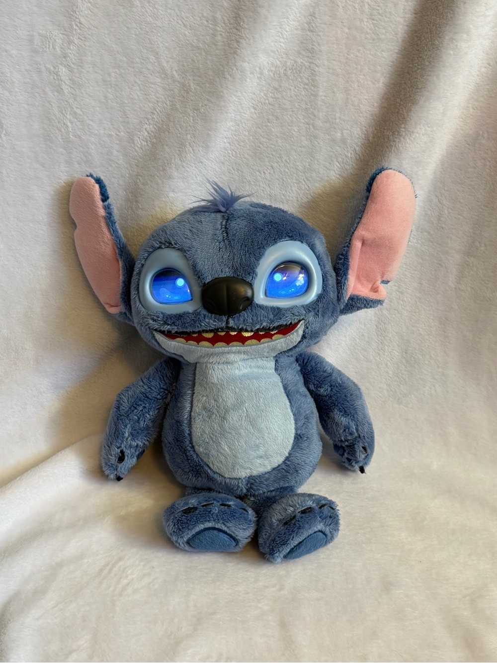 Disney Stitch Many Moods 14-Inch Interactive Plush Toy 50+ Sounds Phrases Works